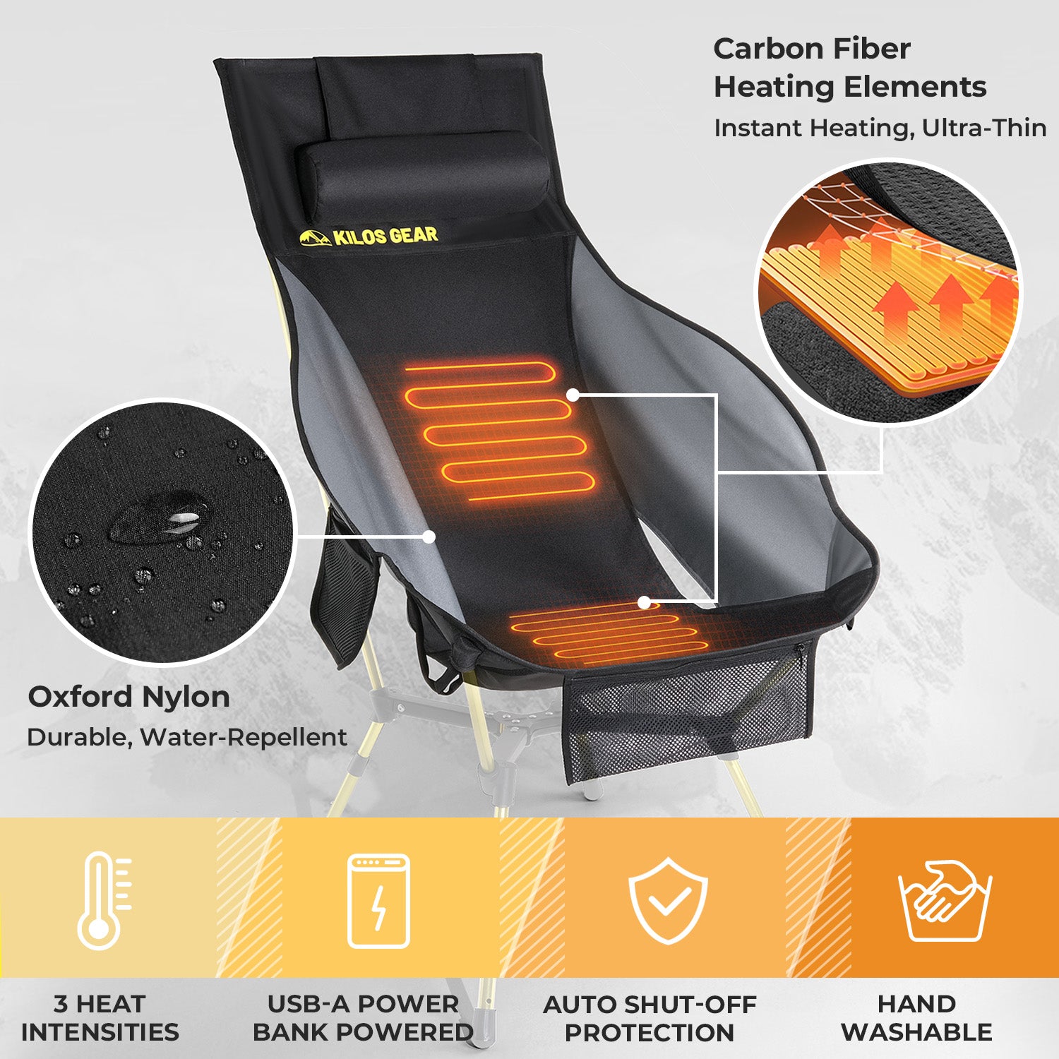 GrandPeak™ HeatMax Seat Cloth