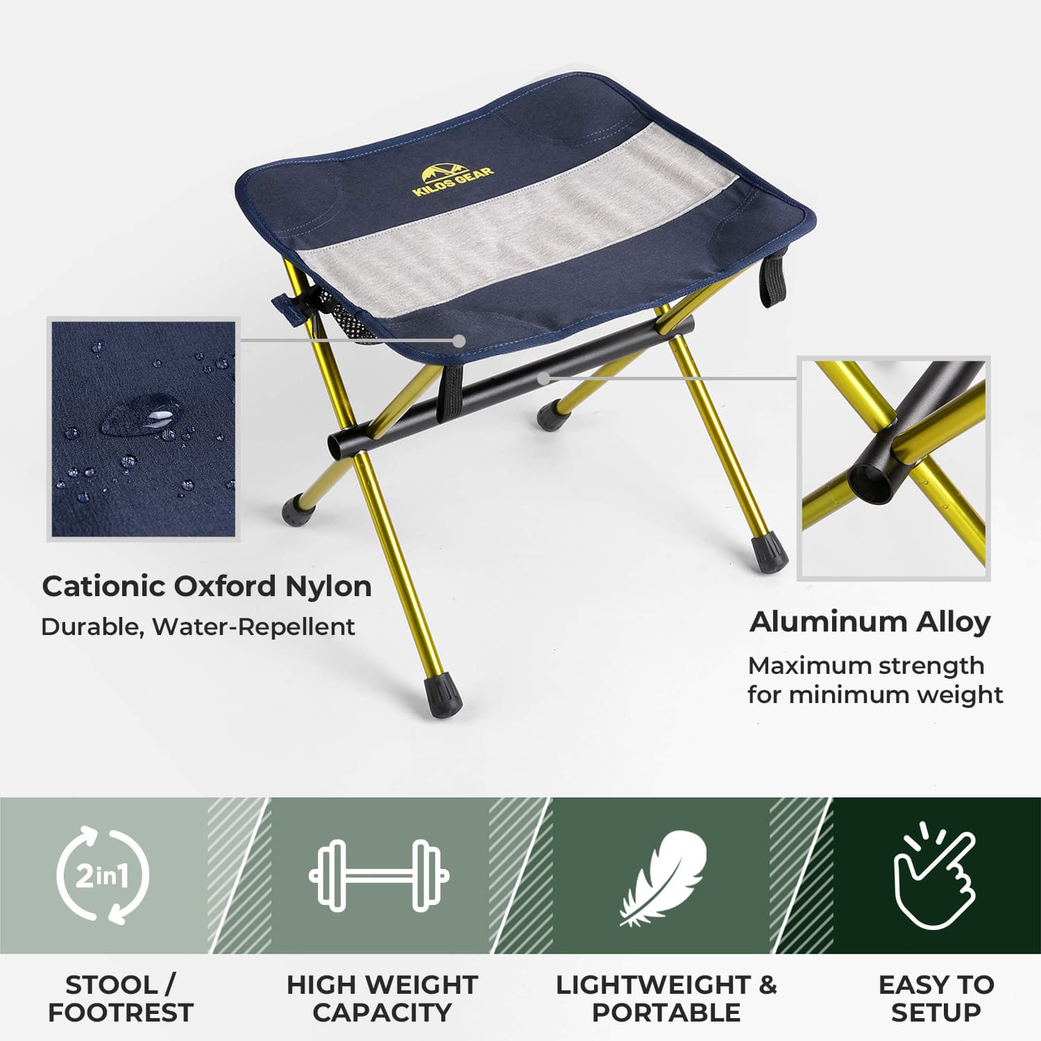 GrandPeak™ 2-in-1 Stool & Footrest