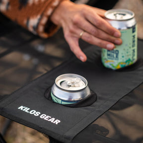 Folding Camping Table with Cupholders