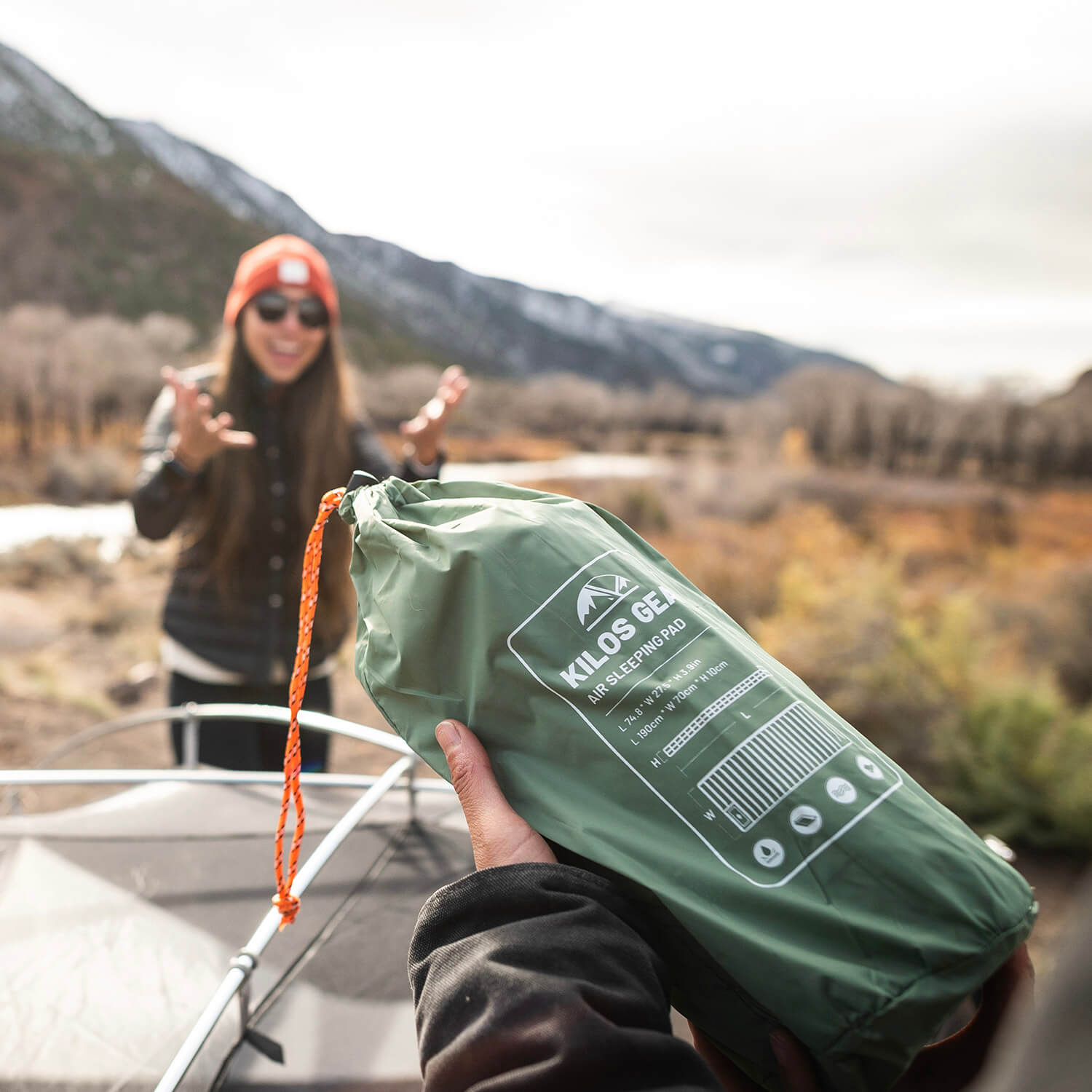 Air Sleeping Pad (Built-in Pillow)